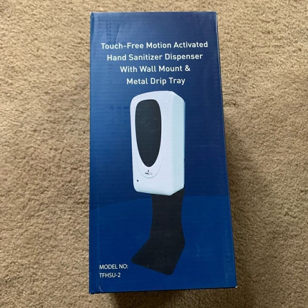 Touch Free Motion Activated Hand Sanitizer Dispenser With Wall Mount & Drip Tray